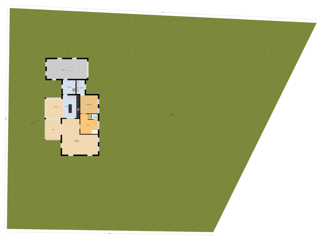 View floorplan of Situatie of De Langeweg 7-A