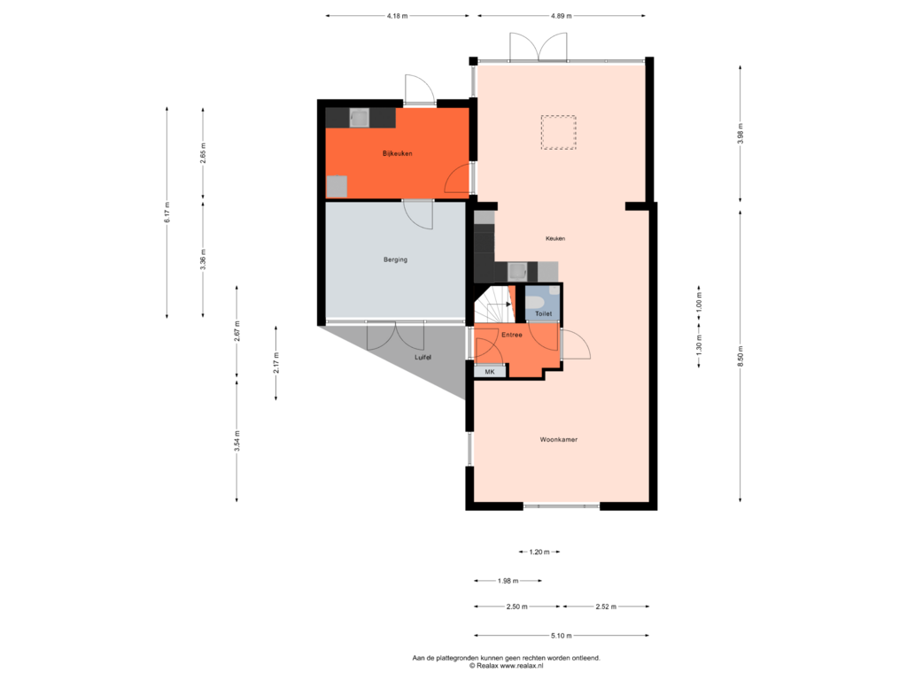 Bekijk plattegrond van Begane grond van Burg Vunderinkhof 16