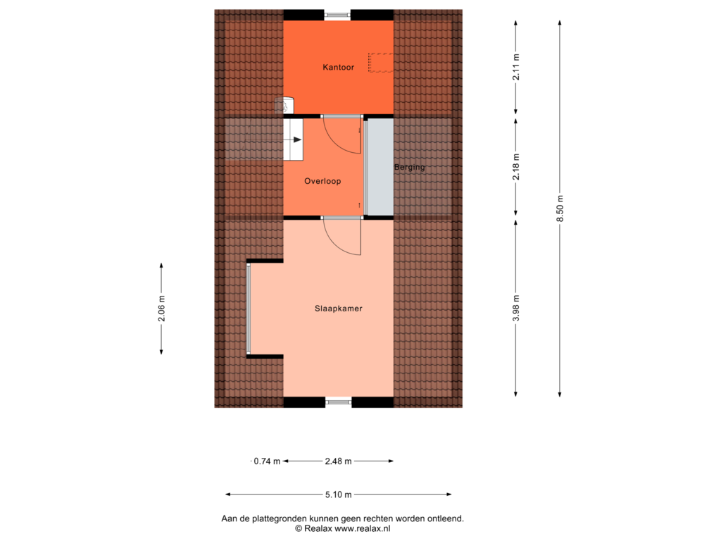 Bekijk plattegrond van Verdieping 2 van Burg Vunderinkhof 16