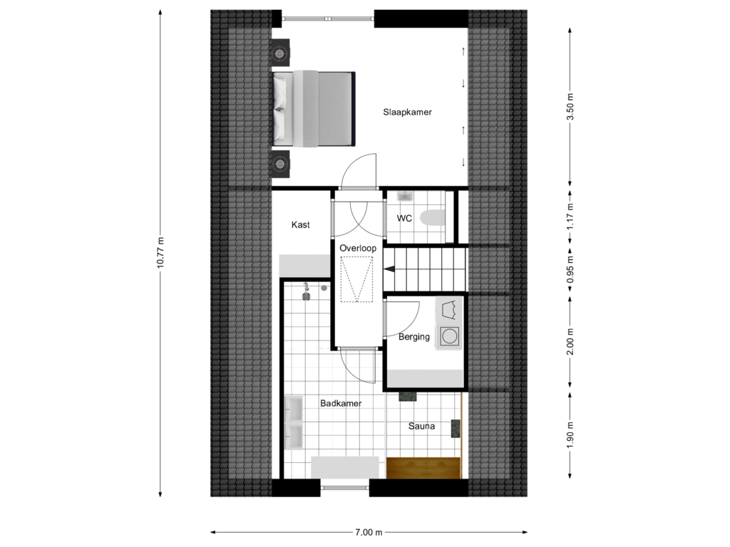 Bekijk plattegrond van Zolder van Jelle Plantingstraat 46