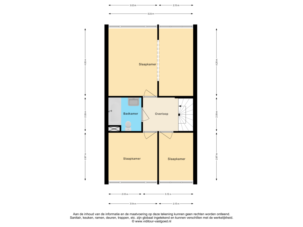 View floorplan of Eerste verdieping of Brigittadonk 15