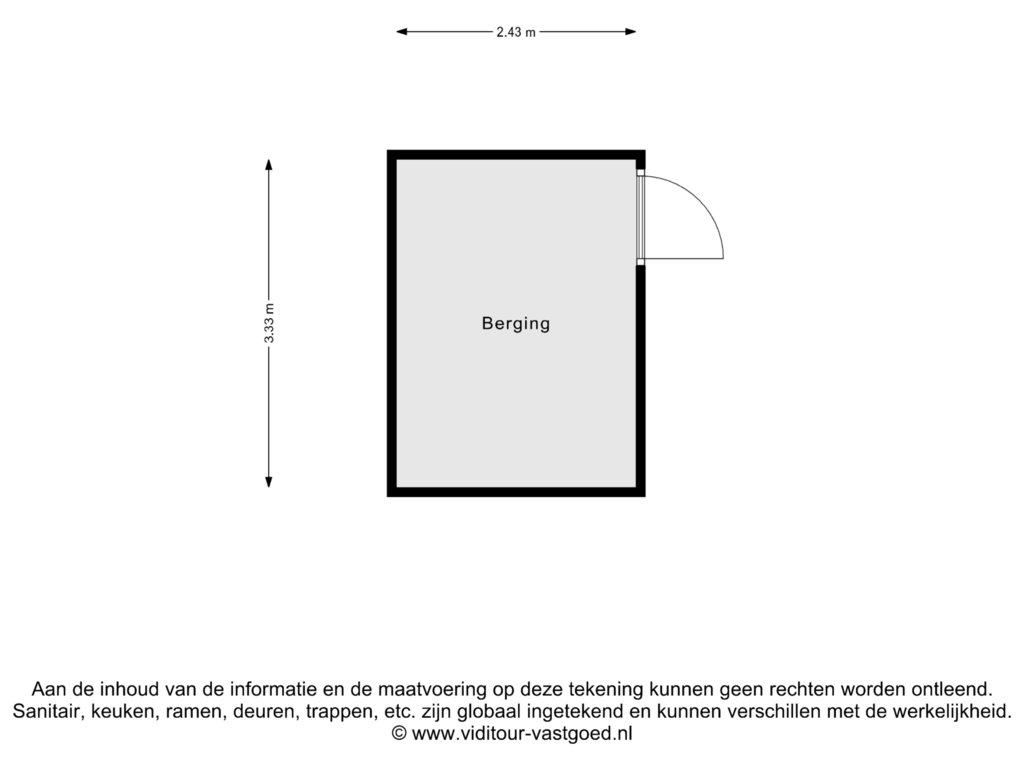 View floorplan of Berging of Brigittadonk 15