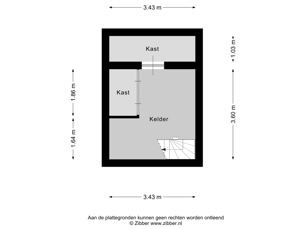 Bekijk plattegrond van Kelder van Weyenberg 9