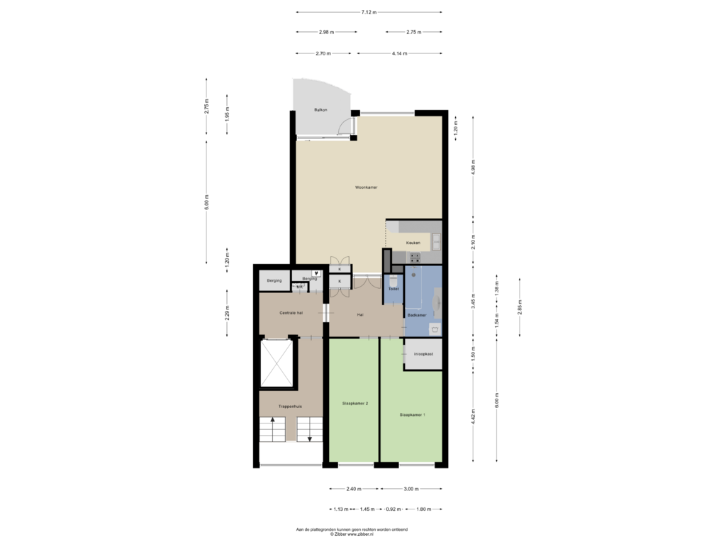 Bekijk plattegrond van Appartement van Pontonniersweg 398