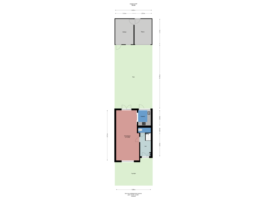 Bekijk plattegrond van Situatie van Zeestraat 257