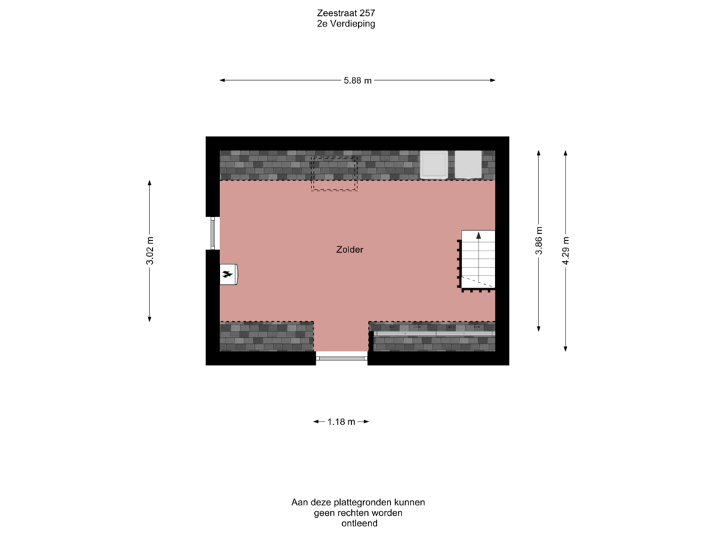 Bekijk plattegrond van 2e Verdieping van Zeestraat 257