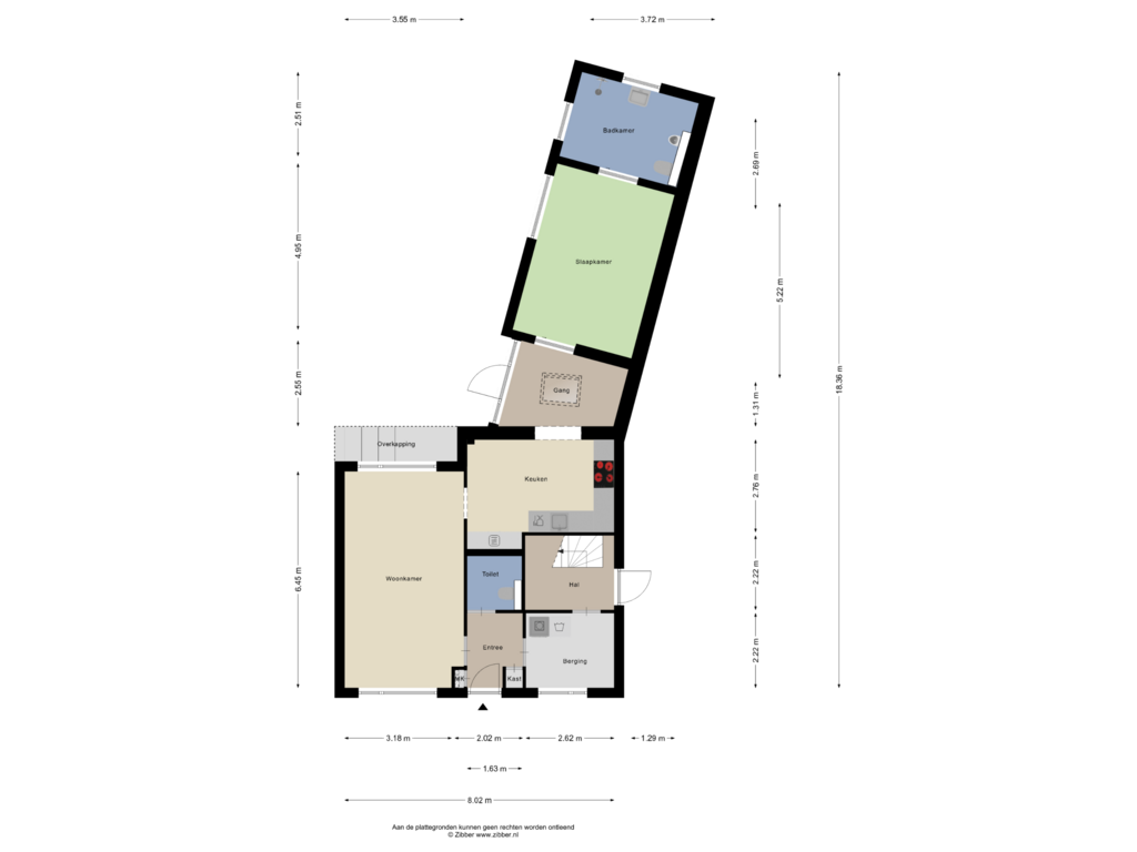 Bekijk plattegrond van Begane Grond van Kaakstraat 8