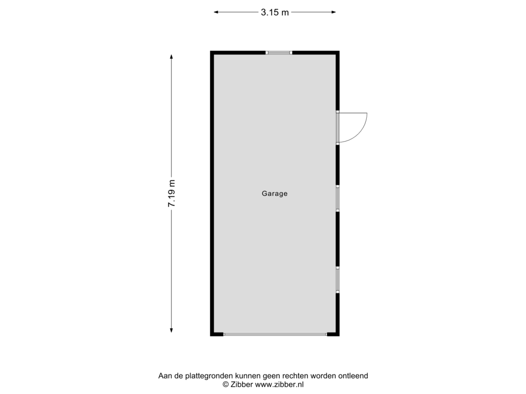 Bekijk plattegrond van Garage van van Heemskerckstraat 52