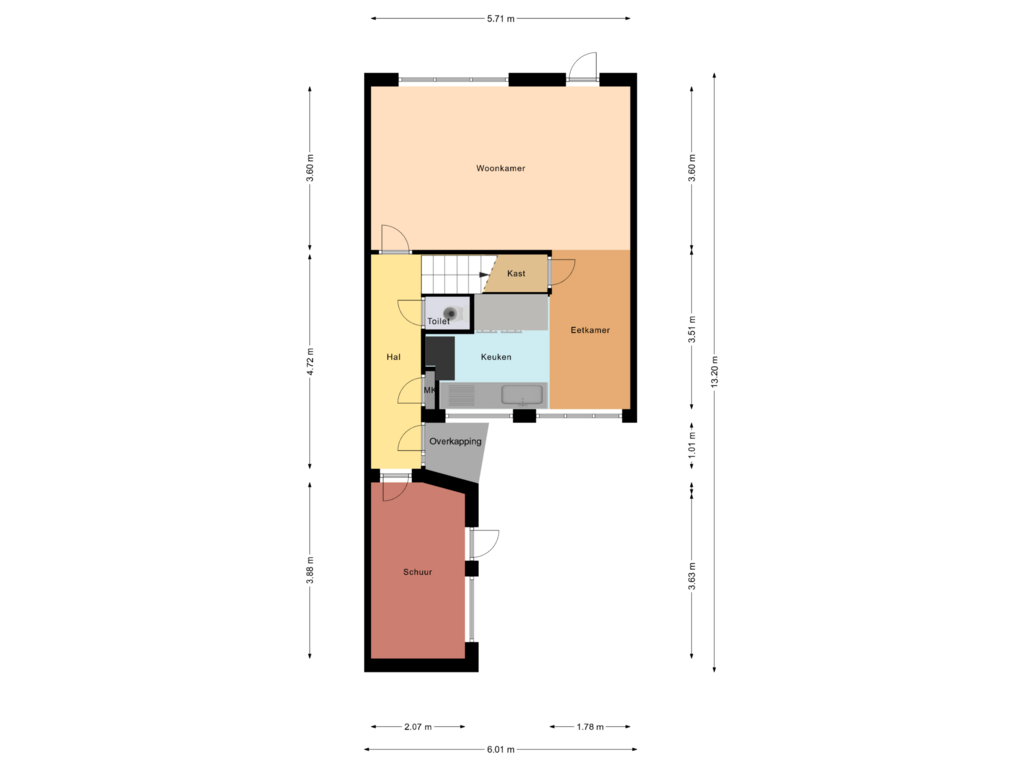 Bekijk plattegrond van Begane Grond van Lavendelheide 24