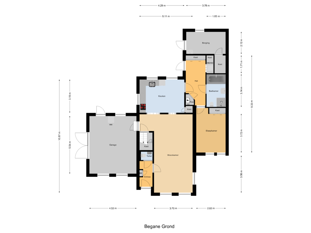 View floorplan of Begane Grond of Van Eysingaleane 14