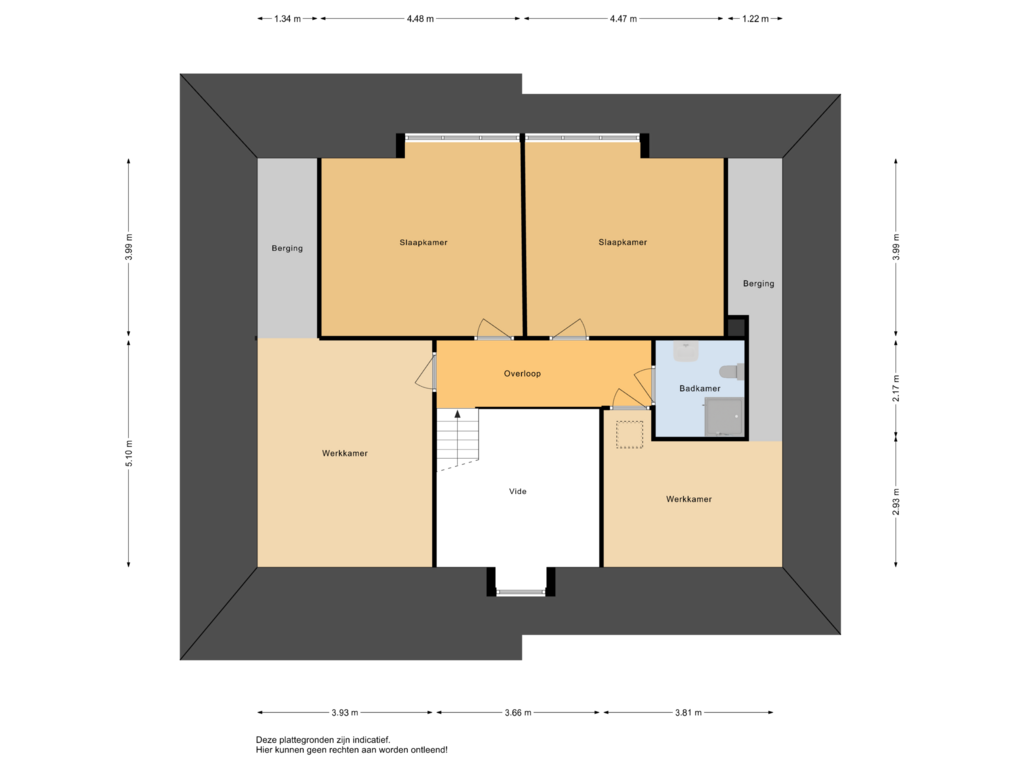 Bekijk plattegrond van eerste verdieping van Aafke van der Heideloane 34