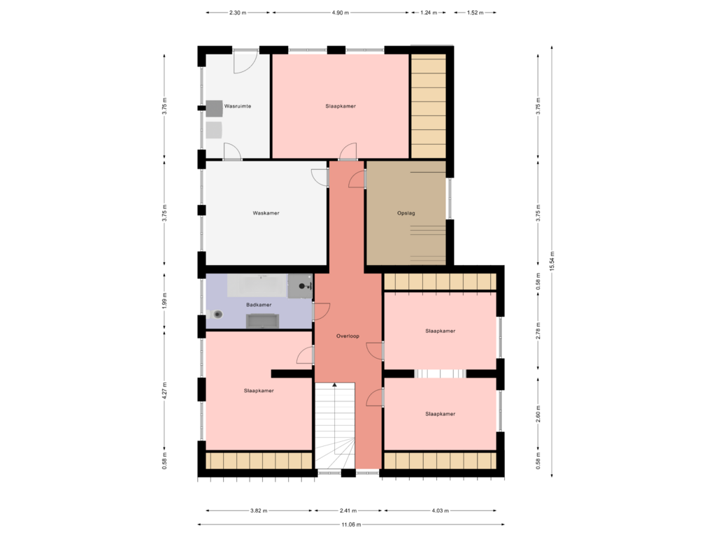 View floorplan of 1e Verdieping of Bürgermeister Brüningstrasse 10