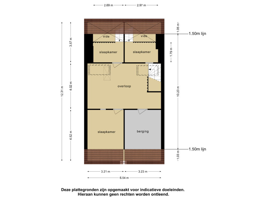 Bekijk plattegrond van 2e  verdieping van Ceintuurbaan 253-3