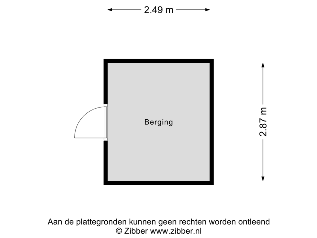 Bekijk plattegrond van Berging van Parkstraat 26