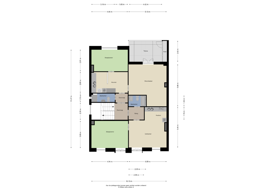 Bekijk plattegrond van Eerste Verdieping van Parkstraat 26