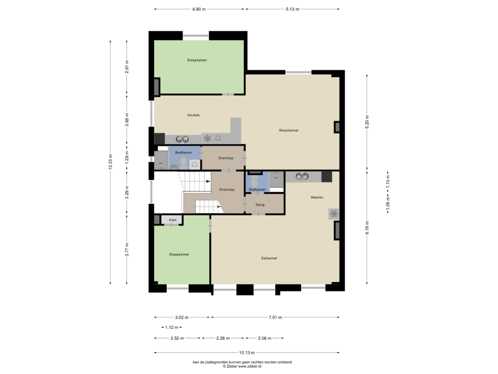 Bekijk plattegrond van Tweede Verdieping van Parkstraat 26