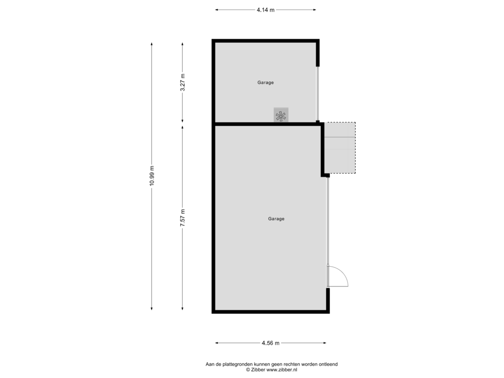 Bekijk plattegrond van Garage van Parkstraat 26