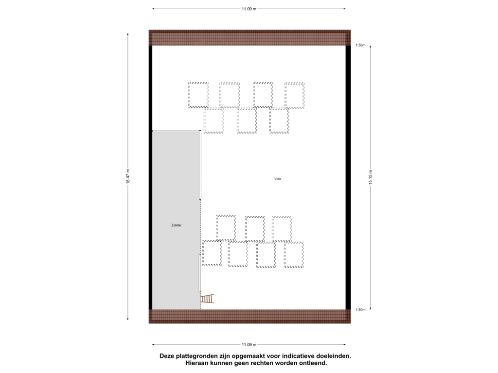 Bekijk plattegrond van Garage Zolder van Knuitershoek 2-A