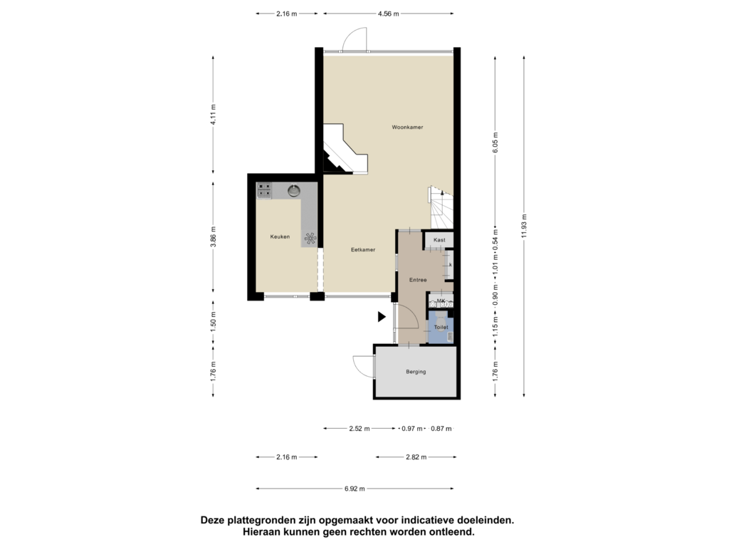 Bekijk plattegrond van Begane Grond van Westland 21