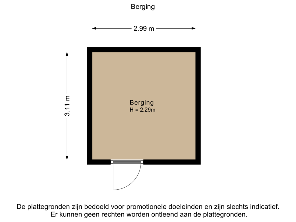 Bekijk plattegrond van Berging van Guadeloupestraat 101