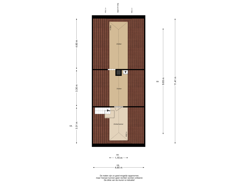 View floorplan of 2e Verdieping of Nieuwpoortseweg 6-A