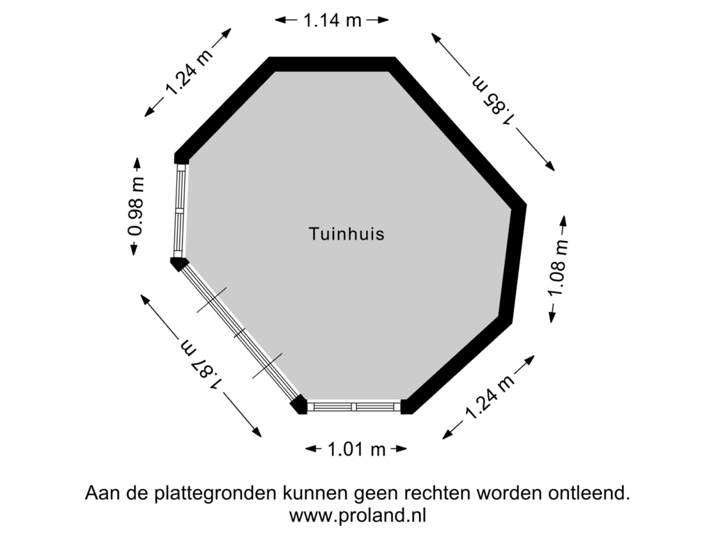 View floorplan of Tuinhuis of De Omloop 27