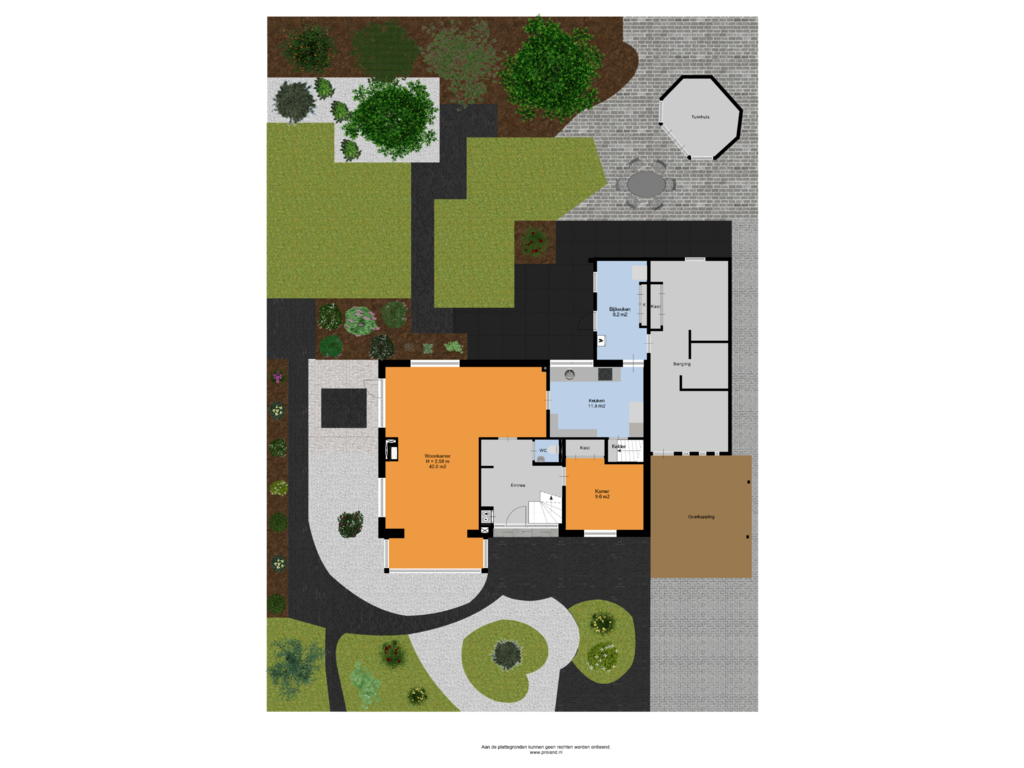 View floorplan of Begane Grond Met Kavel of De Omloop 27