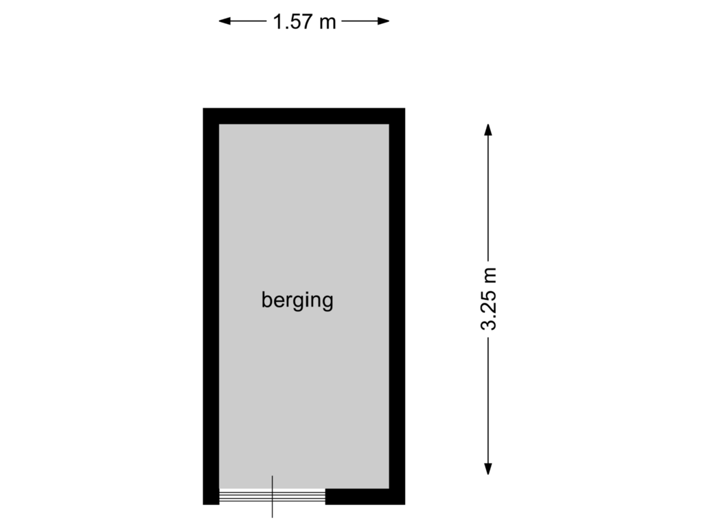 Bekijk plattegrond van berging van Houtmarkt 9-G