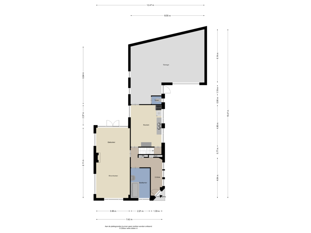 Bekijk plattegrond van Begane Grond van Kerkstraat 32