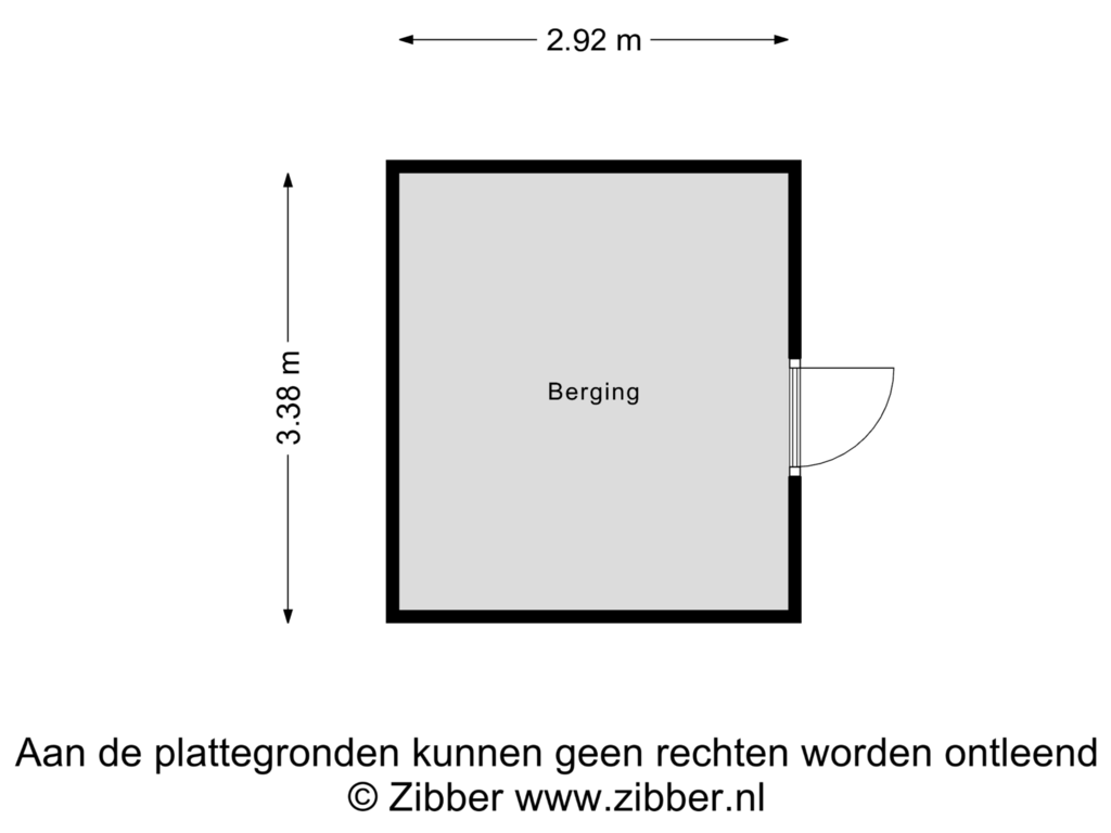 Bekijk plattegrond van Berging van Jan Schöfferlaan 14