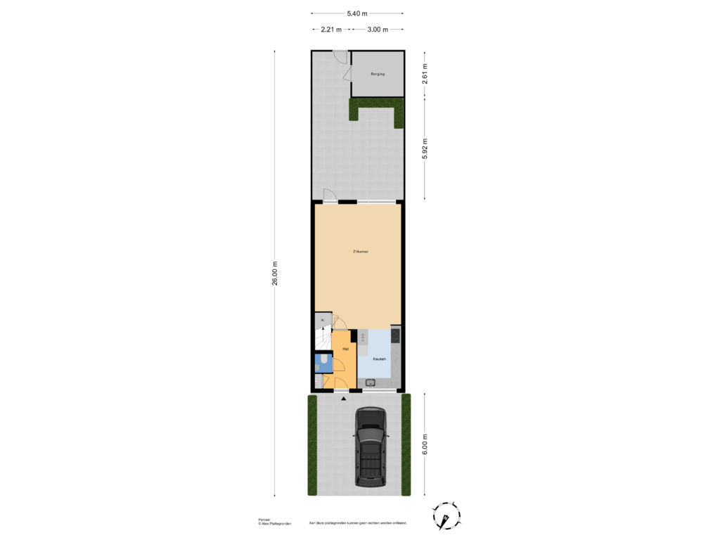 View floorplan of Perceel of Scheepmakersingel 22