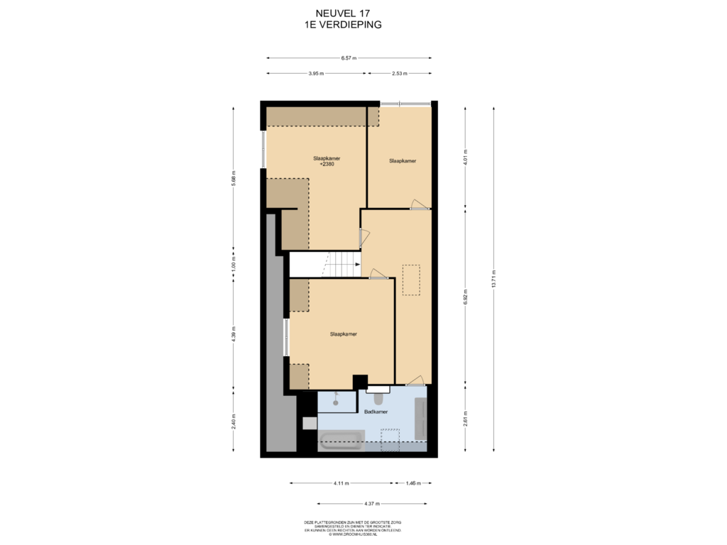 Bekijk plattegrond van 1E Verdieping van Neuvel 17