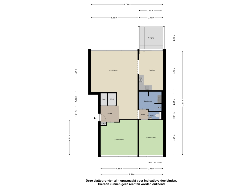 Bekijk plattegrond van Appartement van Beethovenlaan 349