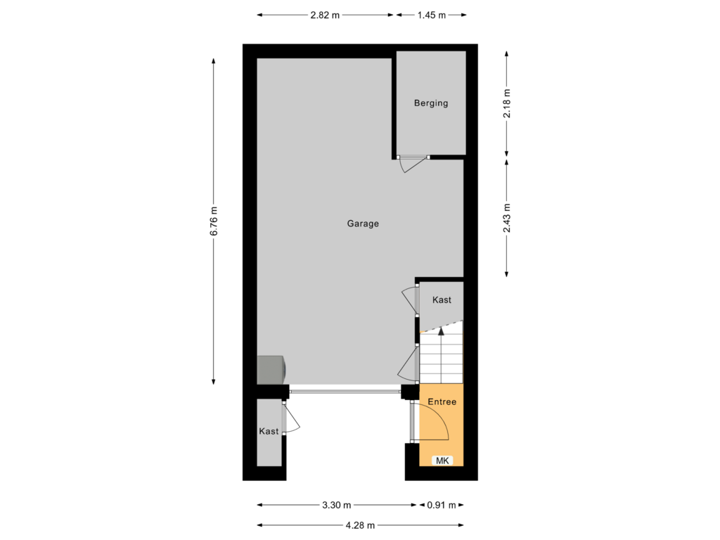 Bekijk plattegrond van Begane grond van Clausstraat 4