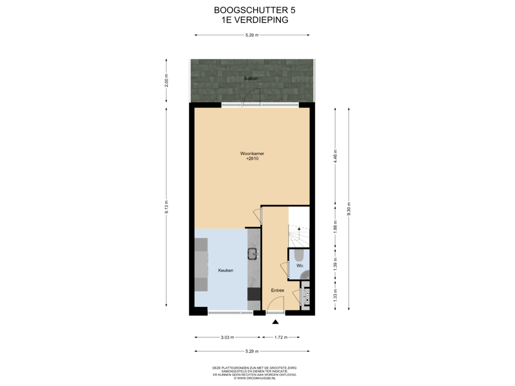 View floorplan of 1E Verdieping of Boogschutter 5