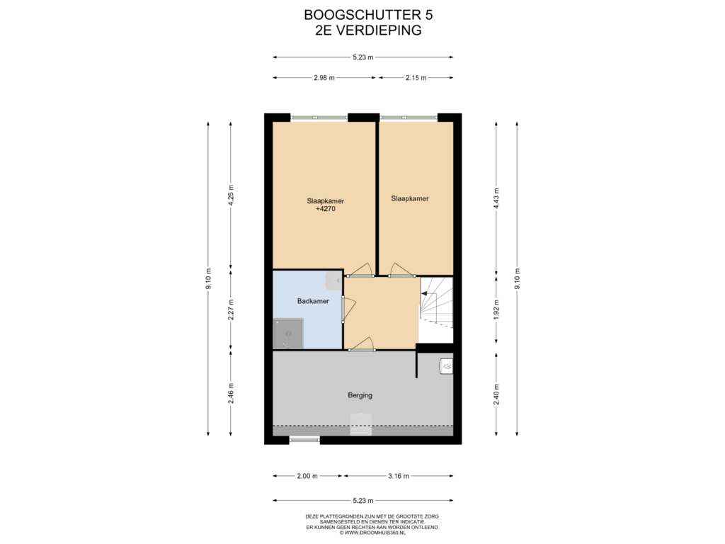 View floorplan of 2E Verdieping of Boogschutter 5