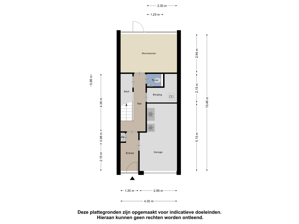 Bekijk plattegrond van Begane Grond van Mozartlaan 109