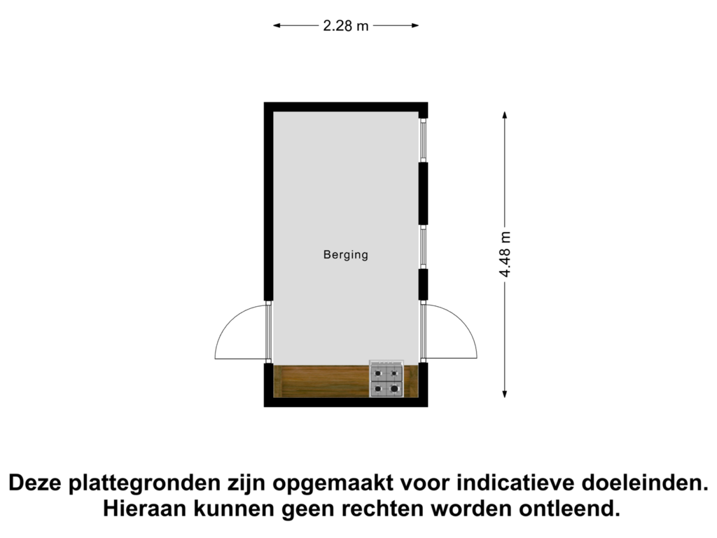 Bekijk plattegrond van Berging van Mozartlaan 109