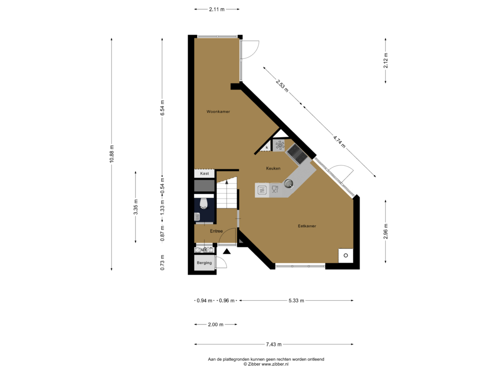 Bekijk plattegrond van Begane Grond van Scheibaan 17-24