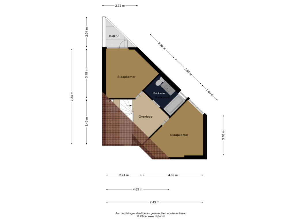 Bekijk plattegrond van Eerste Verdieping van Scheibaan 17-24