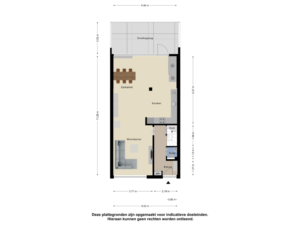 Bekijk plattegrond van Begane Grond van Leidinglaan 32