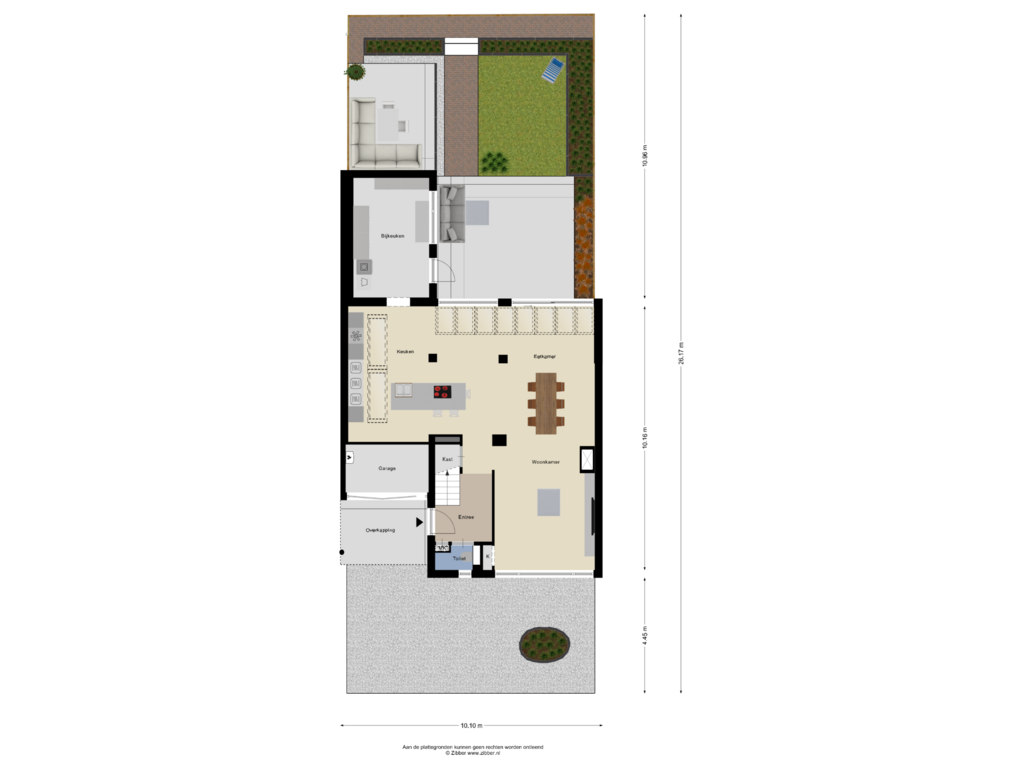 Bekijk plattegrond van Begane Grond  Tuin van Berkenlaan 5