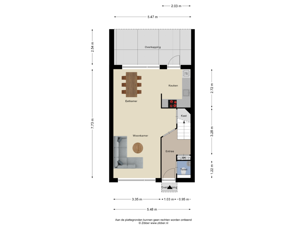 View floorplan of Begane Grond of Gazellelaan 30