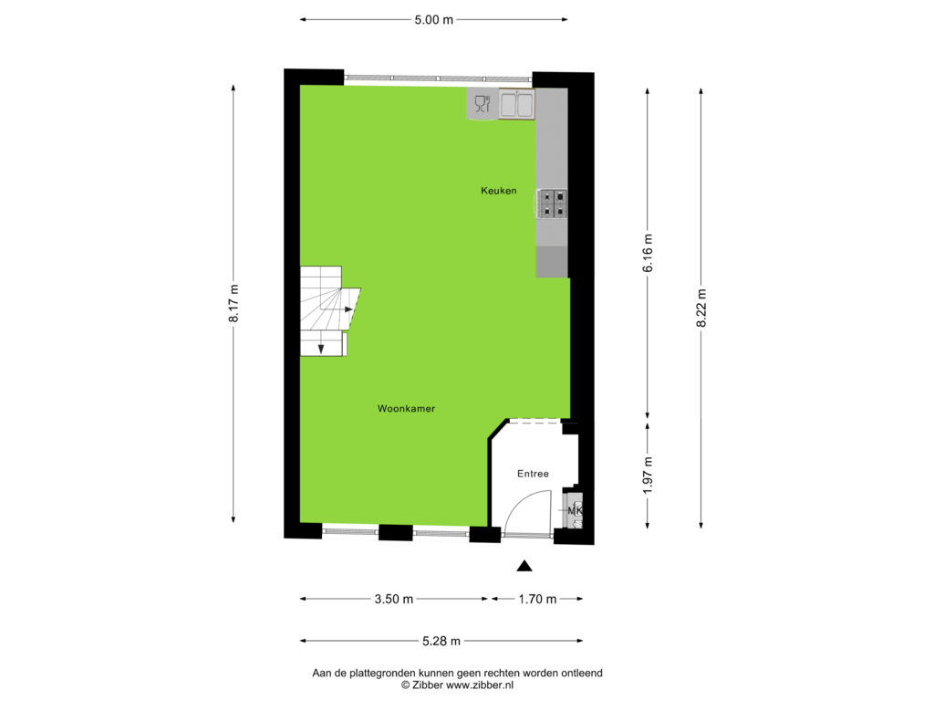 Bekijk plattegrond van Begane Grond van Zuideinde 88