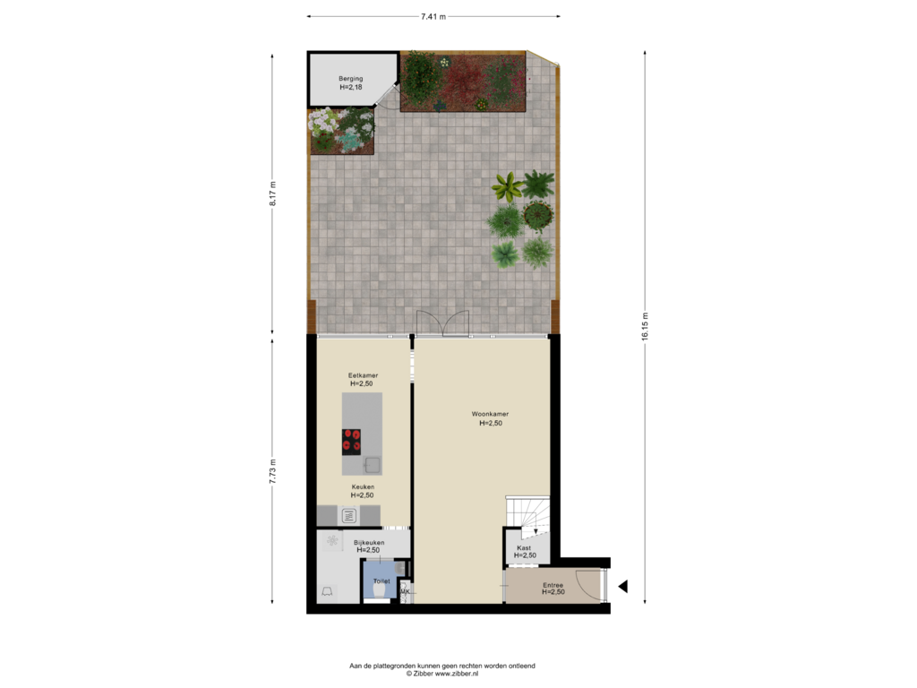 Bekijk plattegrond van Begane Grond Tuin van Hooischelf 5