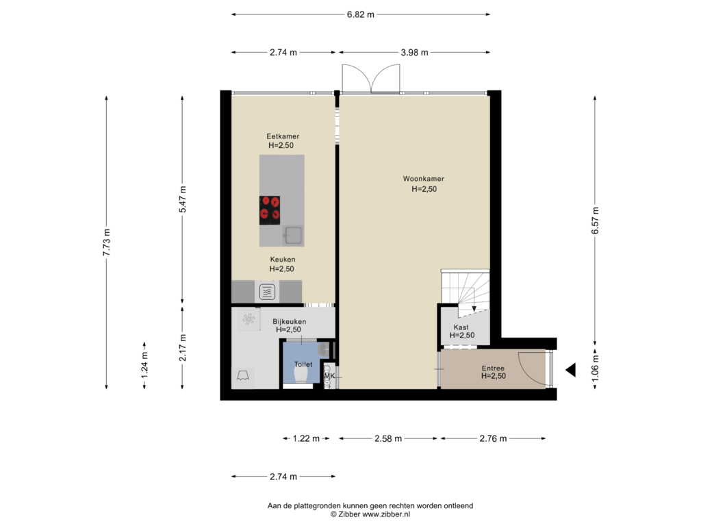 Bekijk plattegrond van Begane Grond van Hooischelf 5