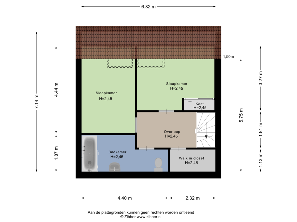 Bekijk plattegrond van Eerste Verdieping van Hooischelf 5