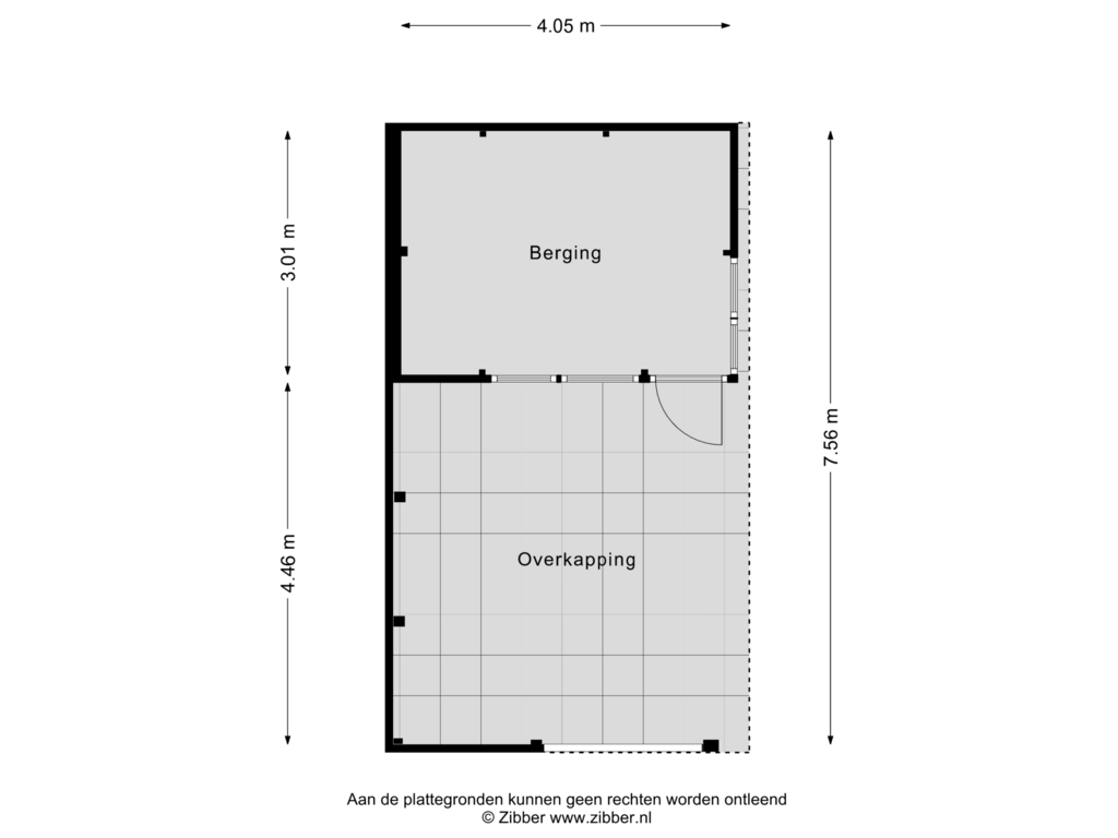 Bekijk plattegrond van Berging van Saltshof 1015