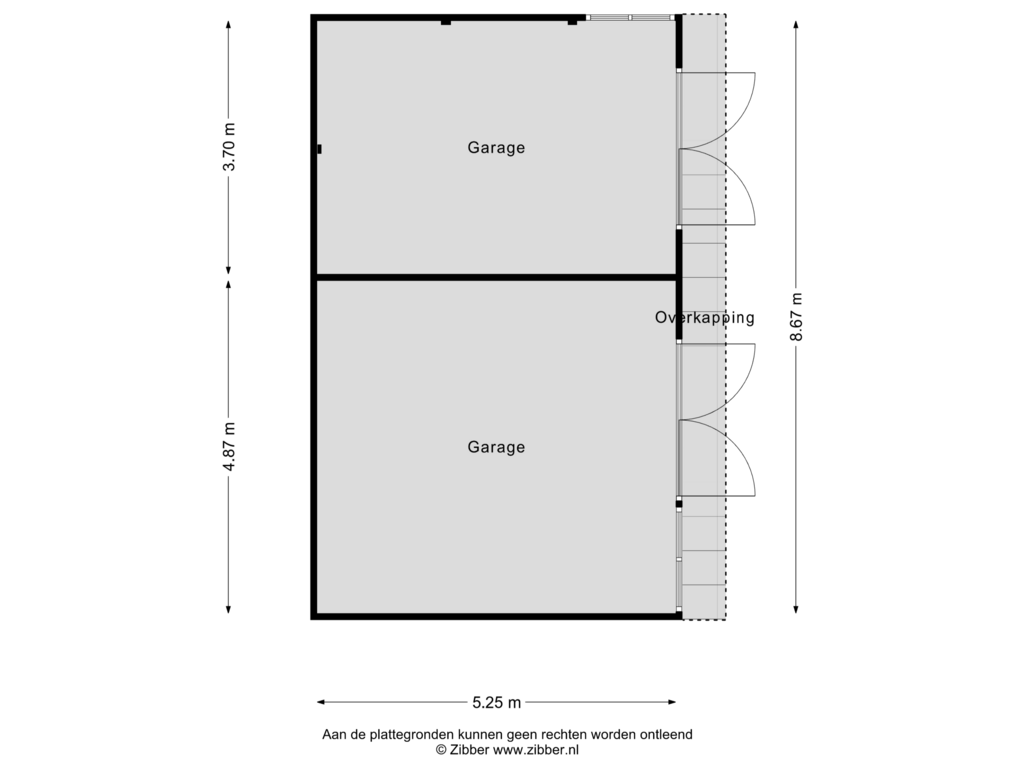 Bekijk plattegrond van Garage van Saltshof 1015