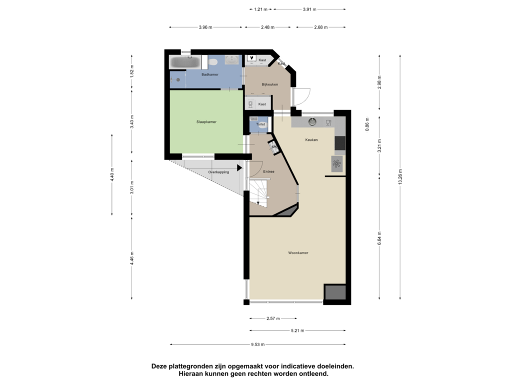 View floorplan of Begane Grond of Kloostergang 43